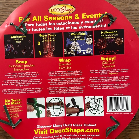 Light Globe Ball - Light Up Any Special Occasion - 15 Inch Ball By DecoShape - Picture 2 of 2